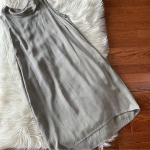 Chic Sleeveless High-Low Dress in Gray